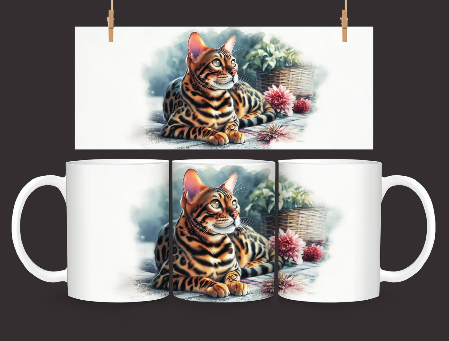 Tasse Samtpfote – Bengal-Katze