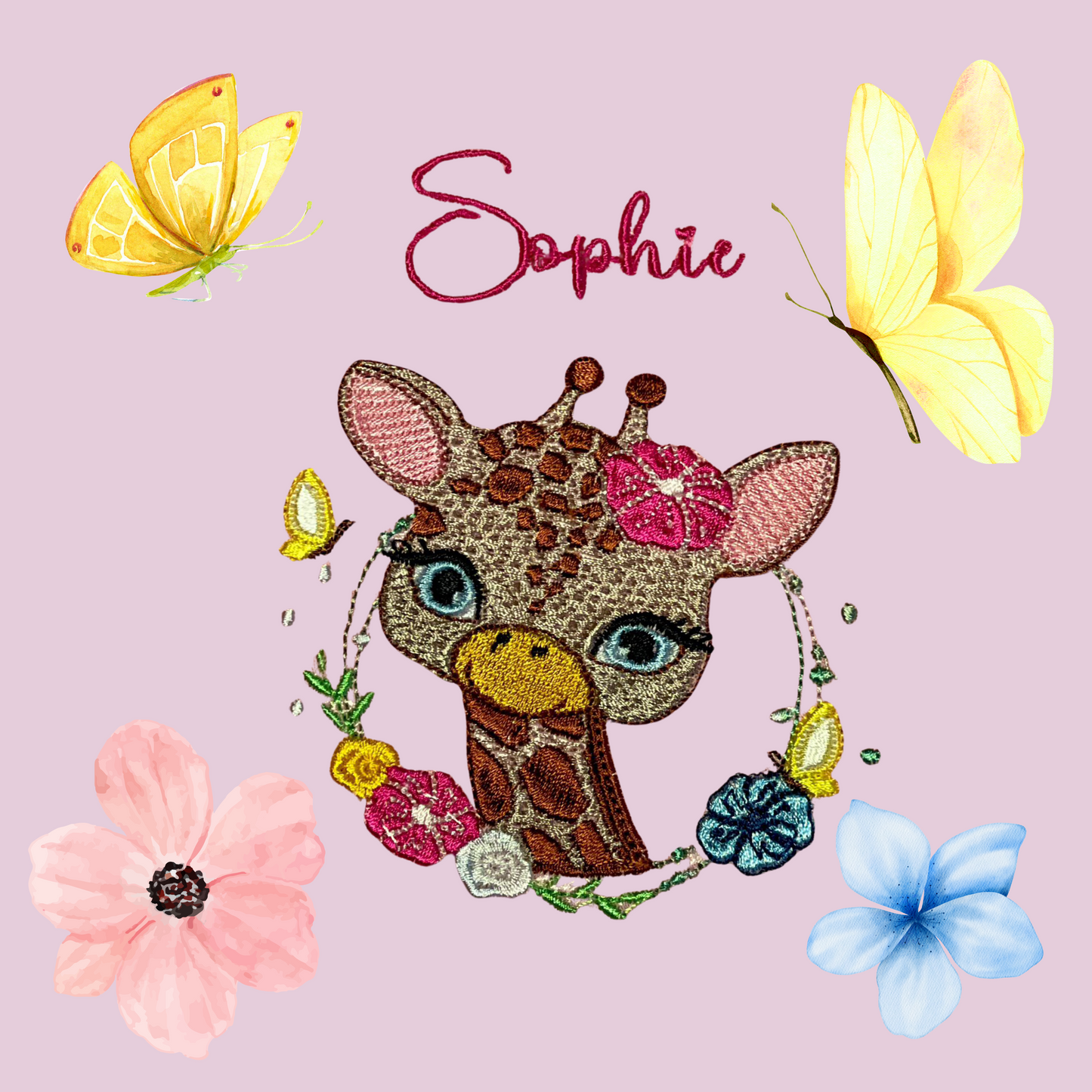 Personalisierter Baby Body Giraffe