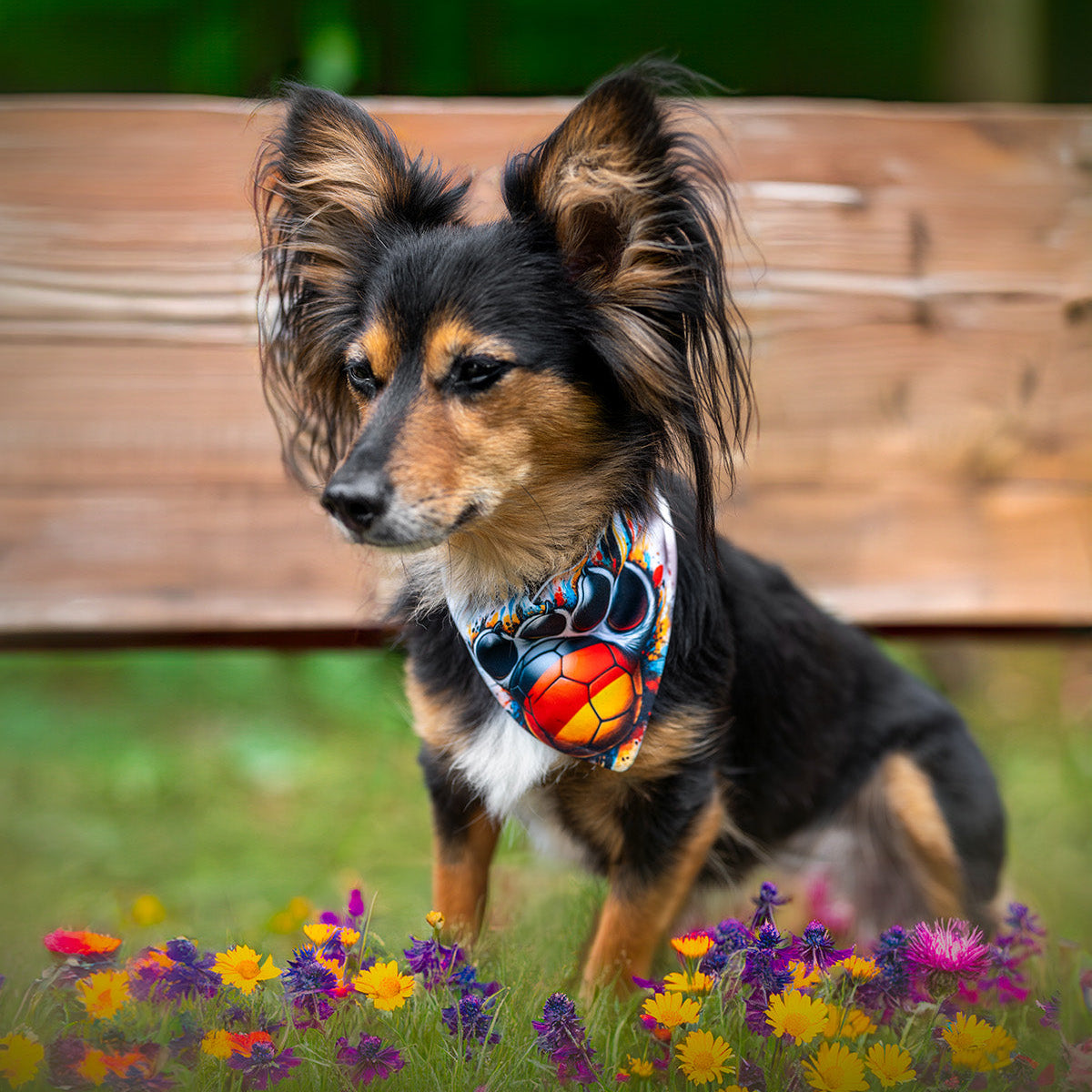 Personalisiertes Hunde-Halsband aus Polyester mit bedrucktem Design