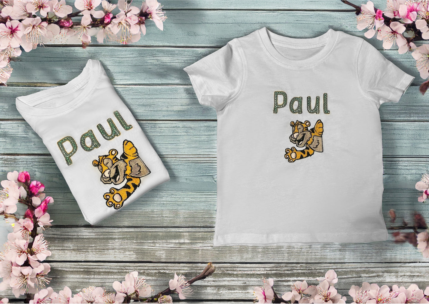 T-Shirt Tiger,  personalisierbar