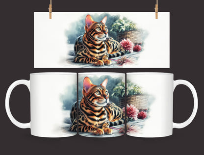 Tasse Samtpfote – Bengal-Katze