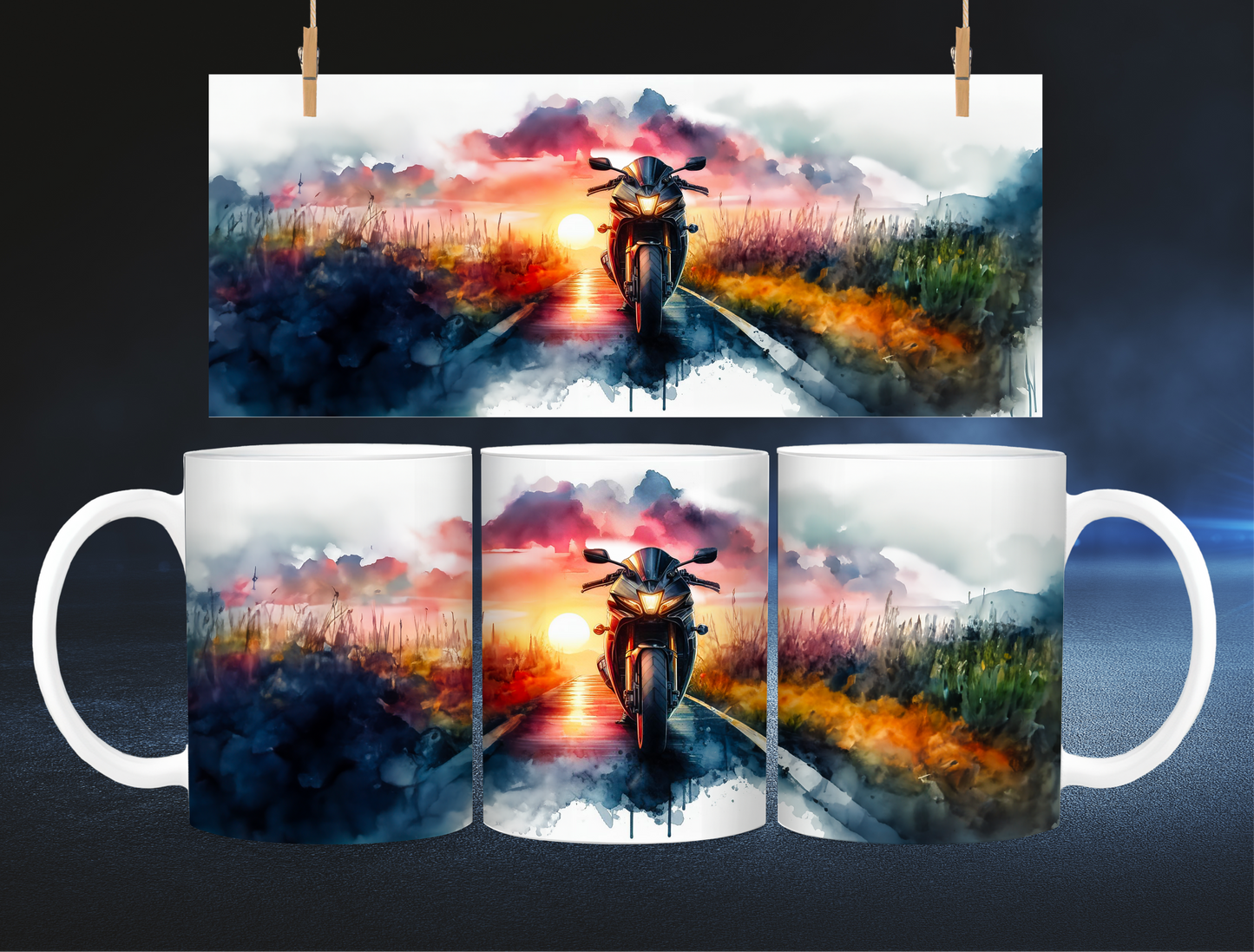 Tasse Biker - Kurzurlaub am Abend